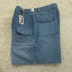 Arizona Jean Co Pager Short Womens 21 Denim Shorts Big Flap Pockets Blue NEW
